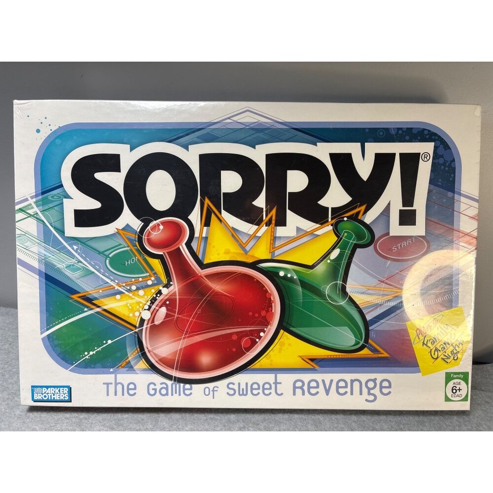 Sorry! Board Game The Game of Sweet Revenge by Hasbro Fun for Family Ages 6+ 2-4